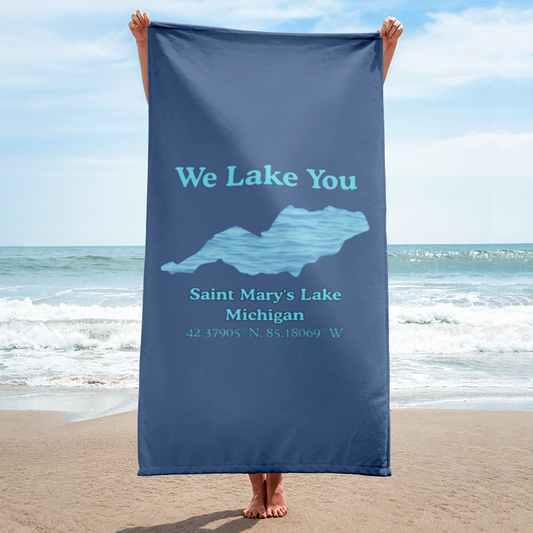 Saint Mary's Lake Beach Towel