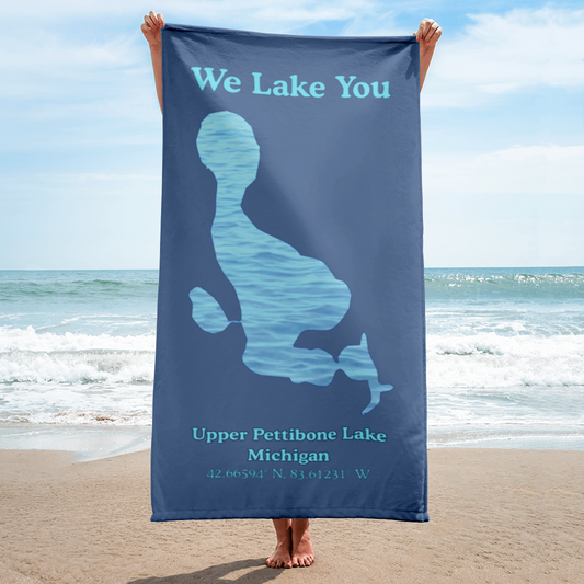 Upper Pettibone Lake Beach Towel