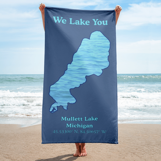 Mullett Lake Beach Towel