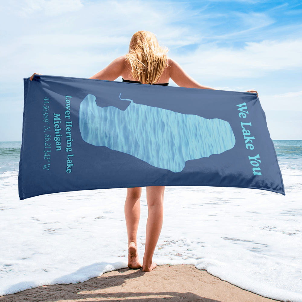 Lower Herring Lake Beach Towel