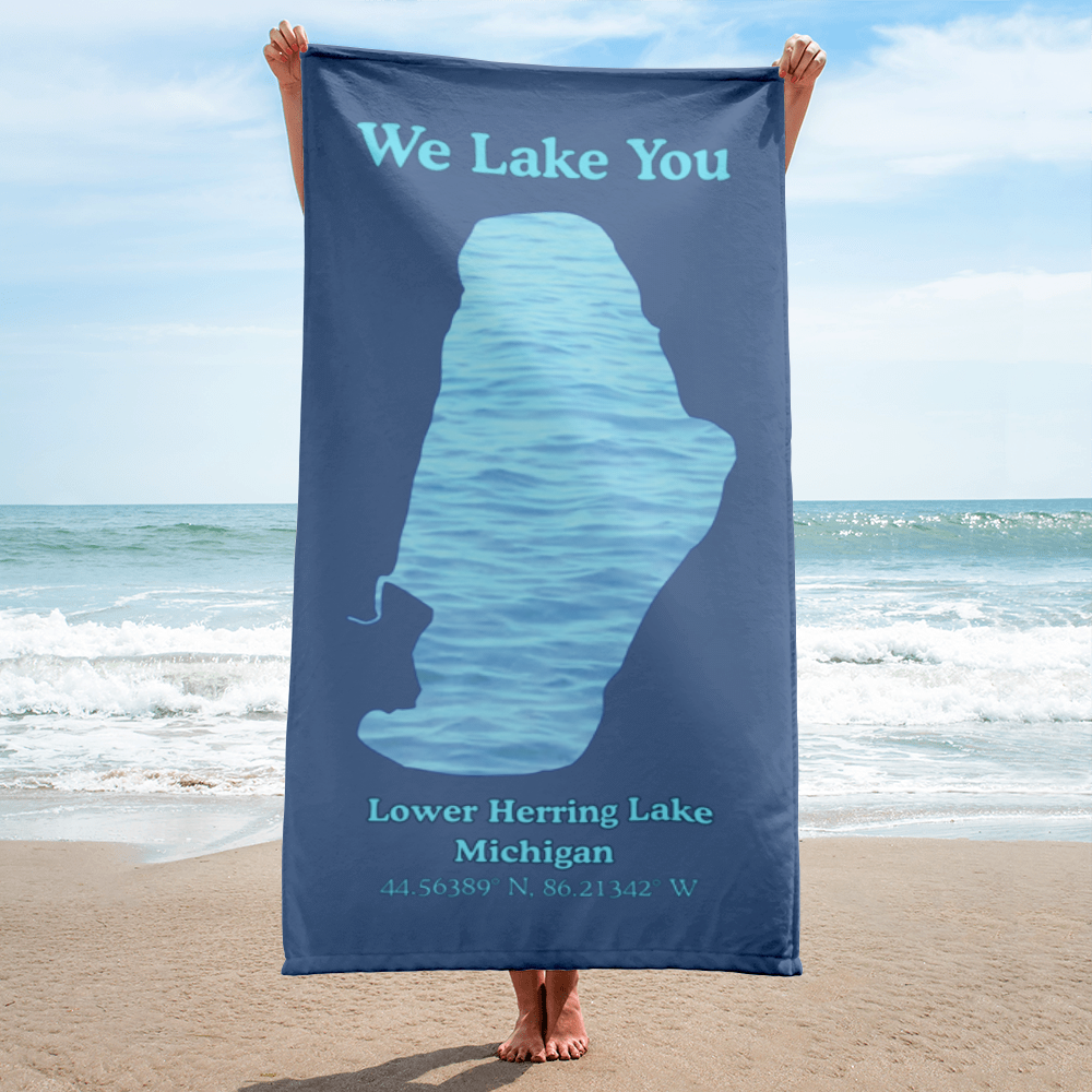 Lower Herring Lake Beach Towel
