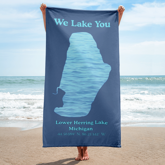 Lower Herring Lake Beach Towel