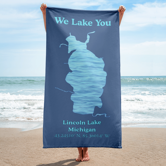 Lincoln Lake Beach Towel
