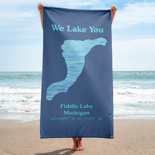 Fiddle Lake Beach Towel
