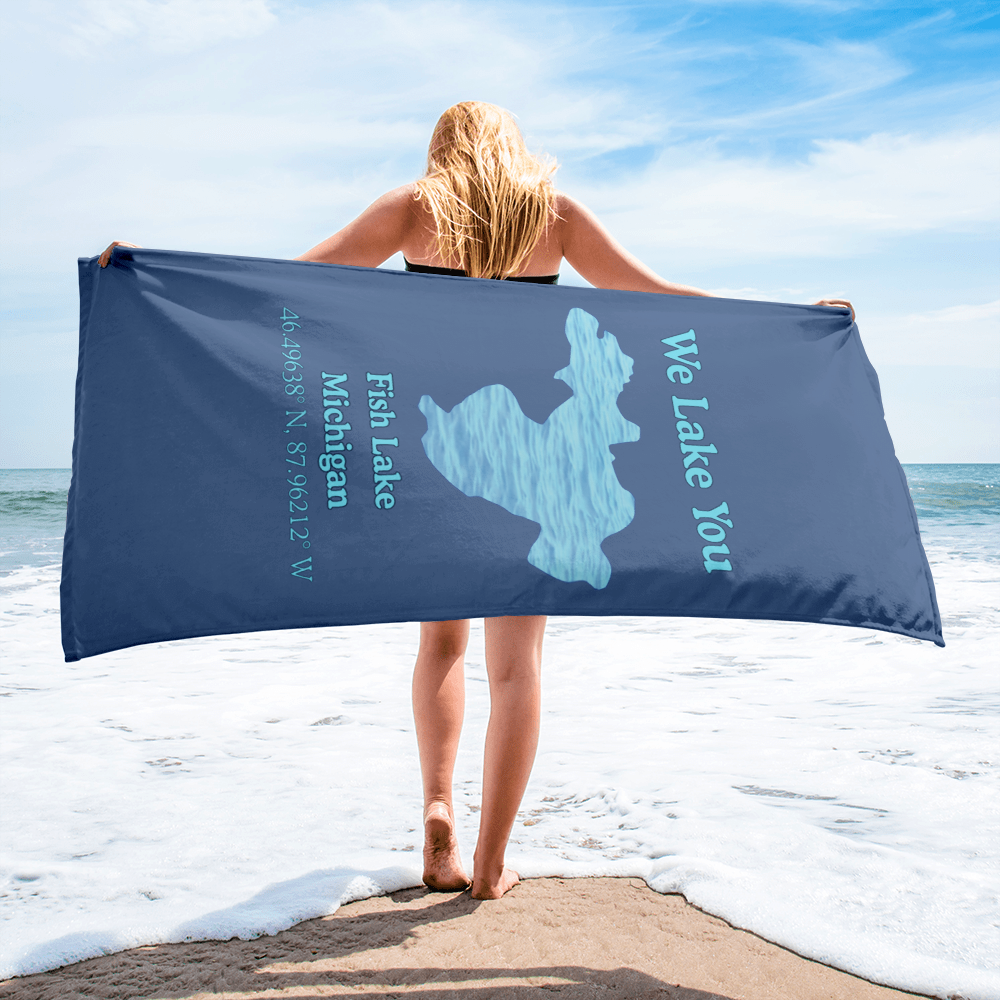 Fish Lake Beach Towel