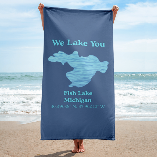 Fish Lake Beach Towel