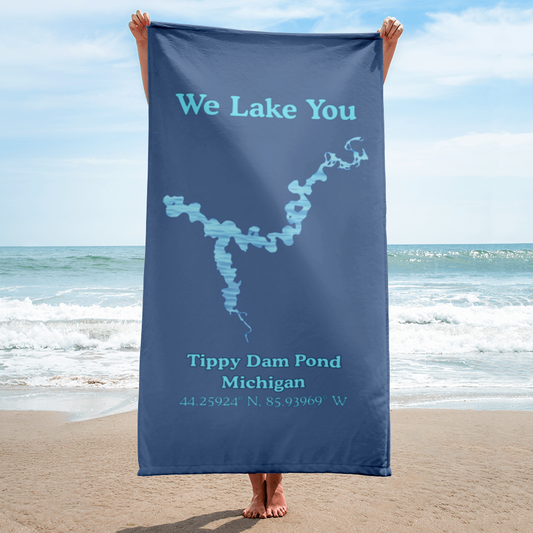 Tippy Dam Pond Beach Towel