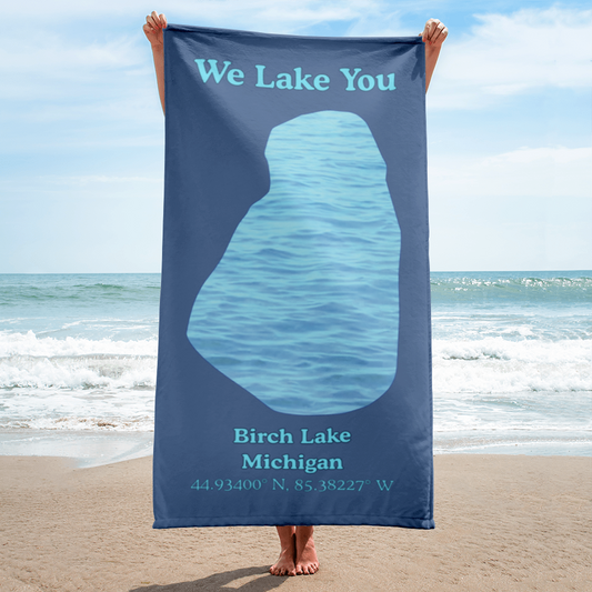 Birch Lake Beach Towel