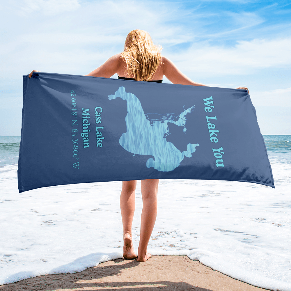 Cass Lake  Beach Towel