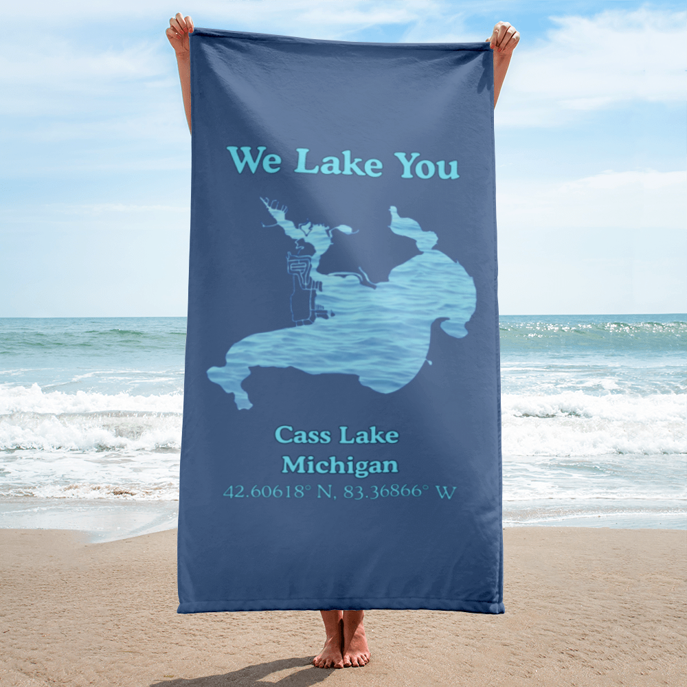 Cass Lake  Beach Towel