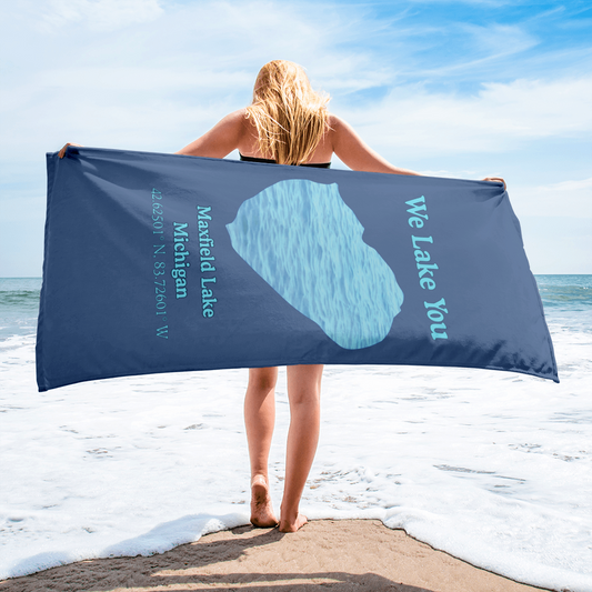Maxfield Lake Beach Towel
