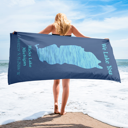 Hicks Lake Beach Towel