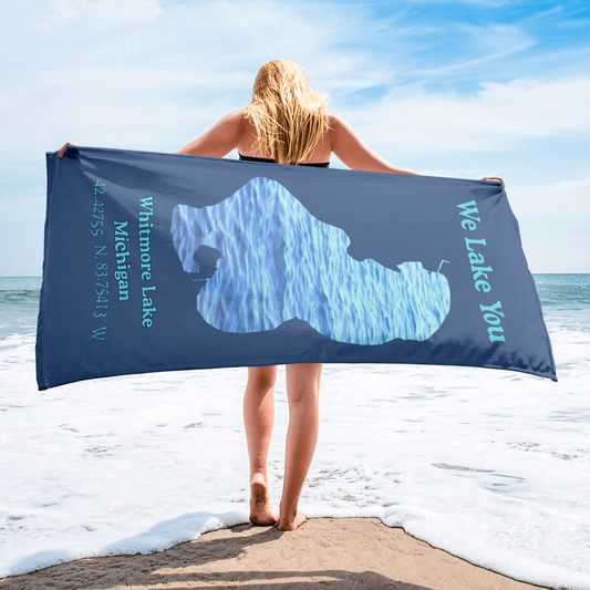 Whitmore Lake Beach Towel