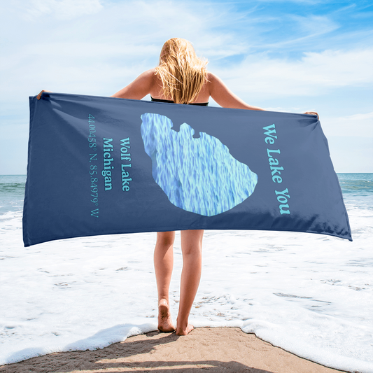Wolf Lake Beach Towel