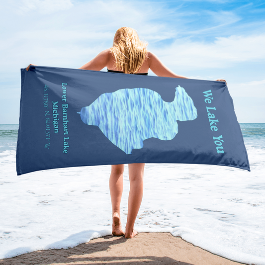 Lower Barnhart Lake Beach Towel