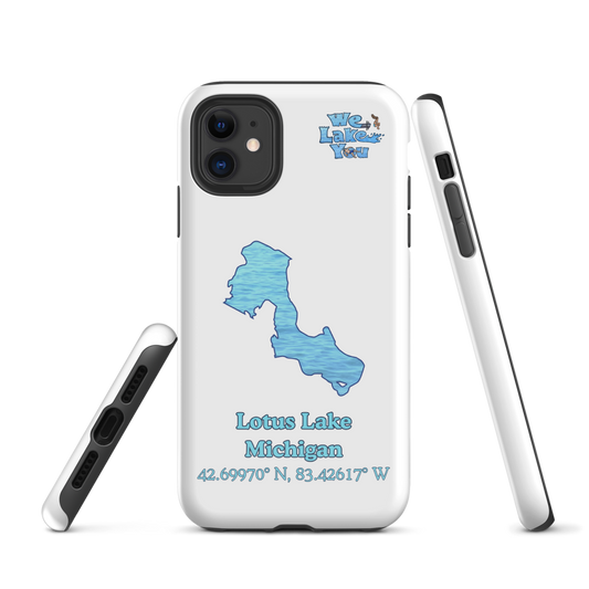 Tough Case for iPhone® 15 and 16 with Lotus Lake