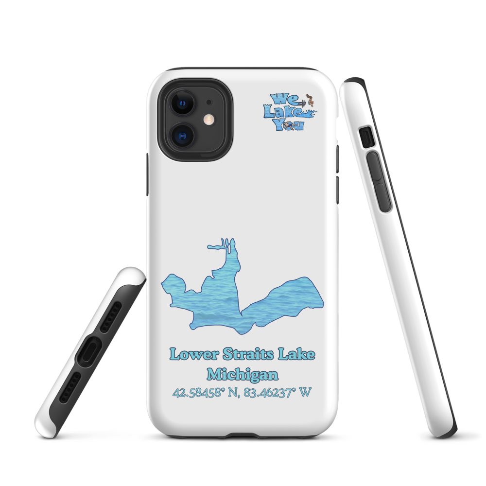 Tough Case for iPhone® with Lower Straits Lake and We Lake You