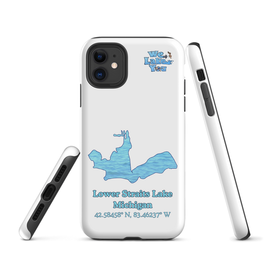 Tough Case for iPhone® with Lower Straits Lake and We Lake You