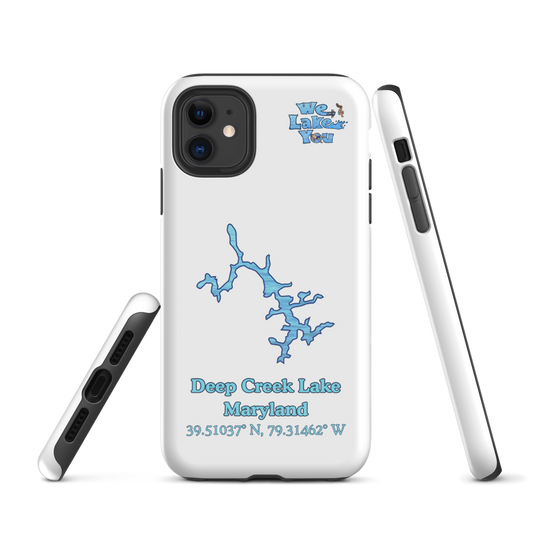 Tough Case for iPhone® with Deep Creek Lake and We Lake You