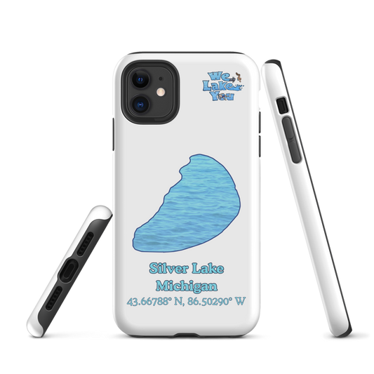Tough Case for iPhone® 15 and 16 with Silver Lake