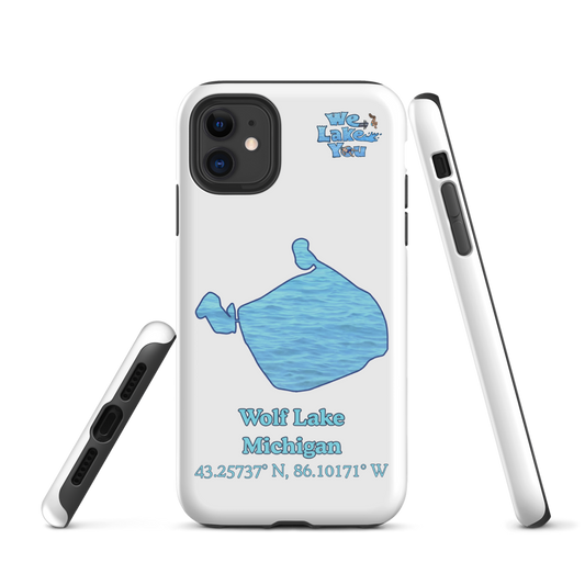 Tough Case for iPhone® 15 and 16 with Wolf Lake