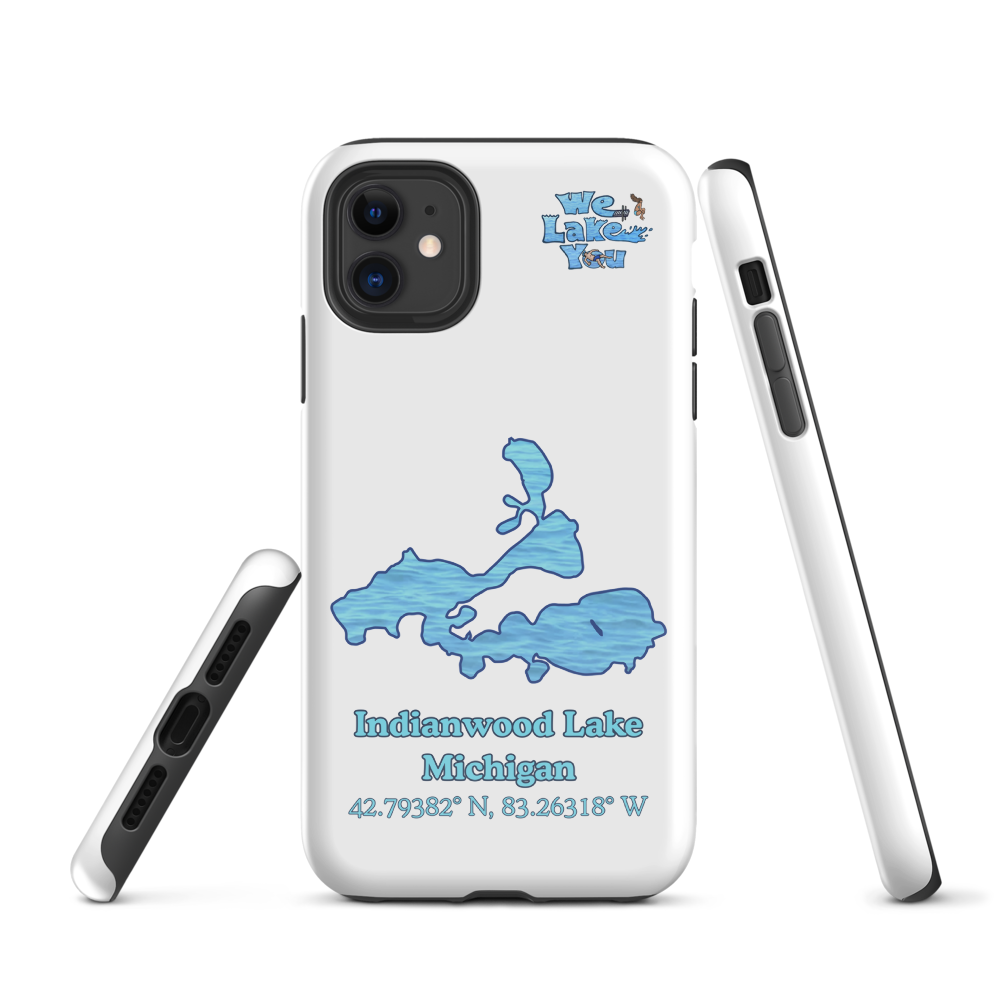 Tough Case for iPhone® 15 and 16 with Indianwood Lake