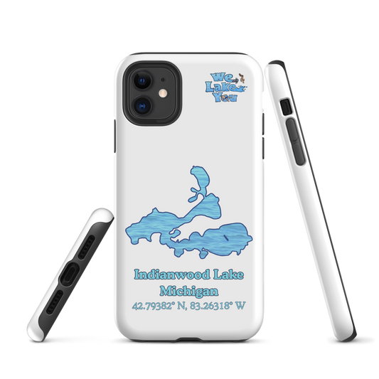 Tough Case for iPhone® 15 and 16 with Indianwood Lake