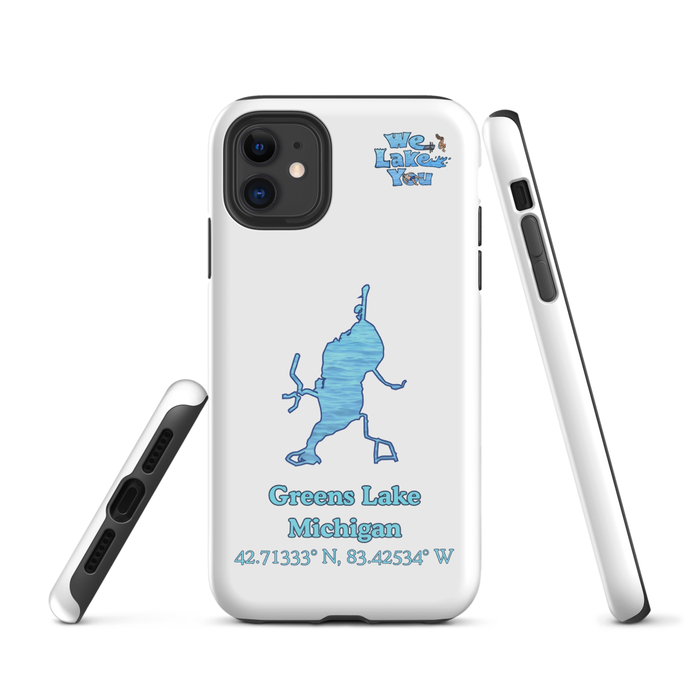 Tough Case for iPhone® with Greens Lake and We Lake You