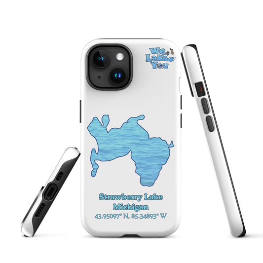 Tough Case for iPhone® 15 and 16 with Strawberry Lake