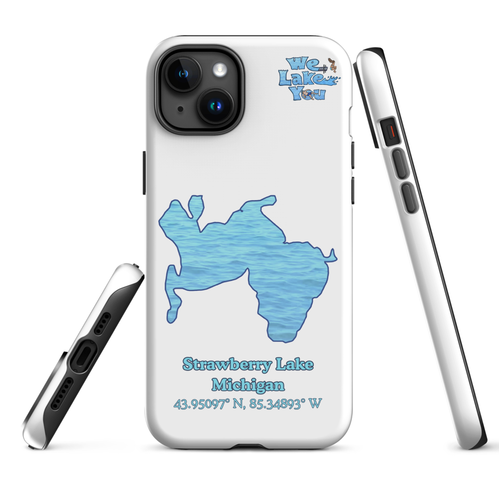 Tough Case for iPhone® 15 and 16 with Strawberry Lake