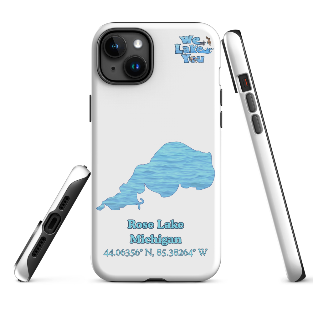 Tough Case for iPhone® 15 and 16 with Rose Lake