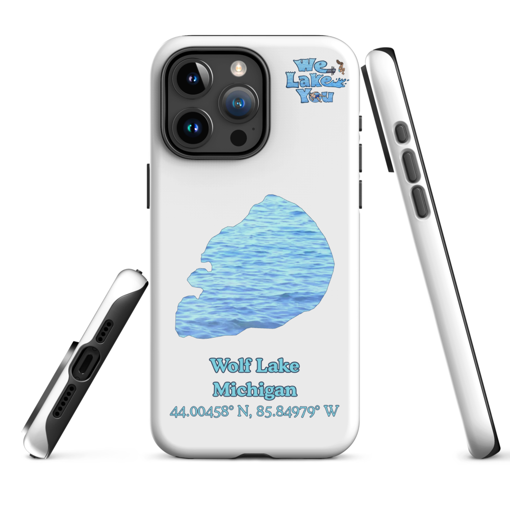 Tough Case for iPhone® 15 and 16 with Wolf Lake