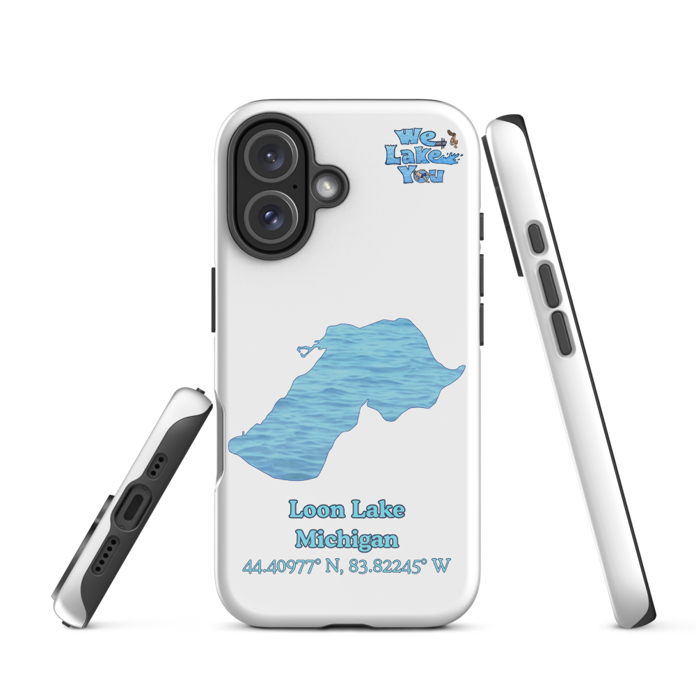 Tough Case for iPhone® 15 and 16 with Loon Lake
