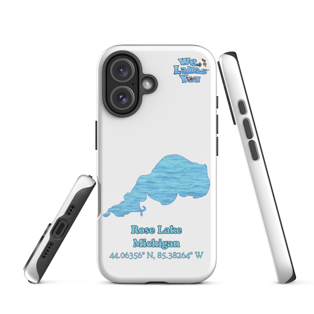Tough Case for iPhone® 15 and 16 with Rose Lake