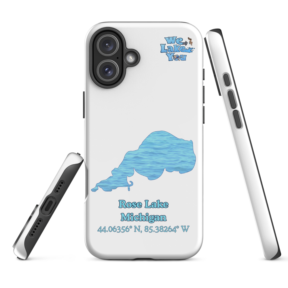 Tough Case for iPhone® 15 and 16 with Rose Lake