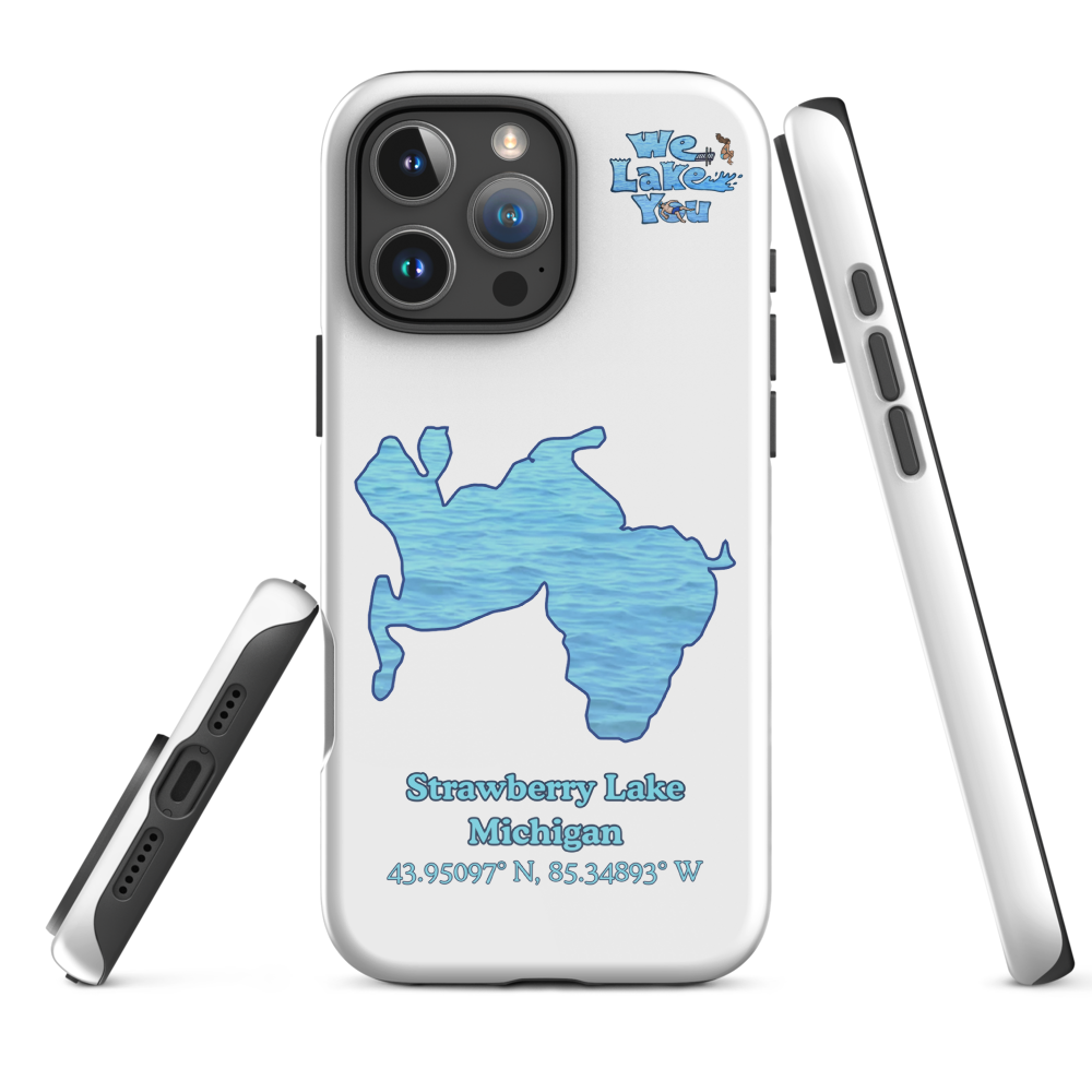 Tough Case for iPhone® 15 and 16 with Strawberry Lake