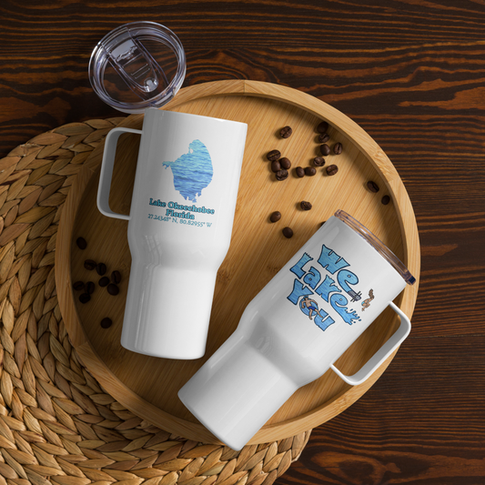 Lake Okeechobee 25 oz Stainless Steel Travel Mug