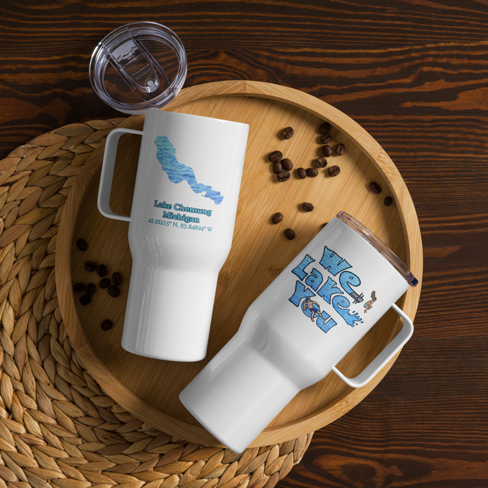 Lake Chemung 25 oz Stainless Steel Travel Mug