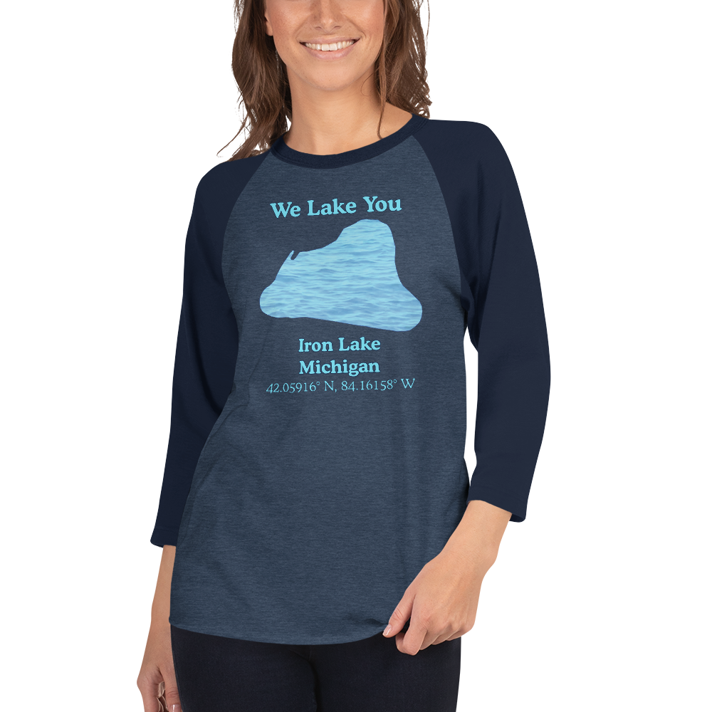 Iron Lake Raglan 3/4 Sleeve Unisex T-shirt