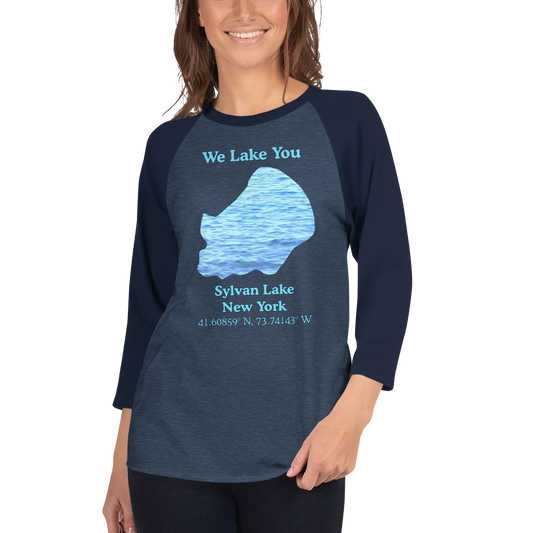Sylvan Lake Raglan 3/4 Sleeve Unisex T-shirt