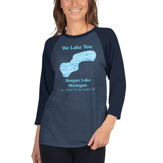 Morgan Lake Raglan 3/4 Sleeve Unisex T-shirt