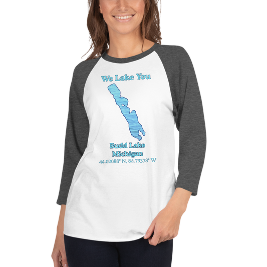 Budd Lake Raglan 3/4 Sleeve Unisex T-shirt