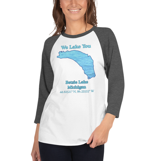 Betsie Lake Raglan 3/4 Sleeve Unisex T-shirt