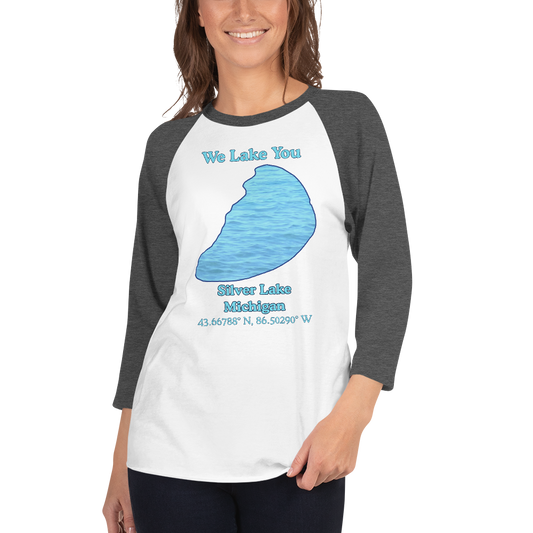 Silver Lake Raglan 3/4 Sleeve Unisex T-shirt