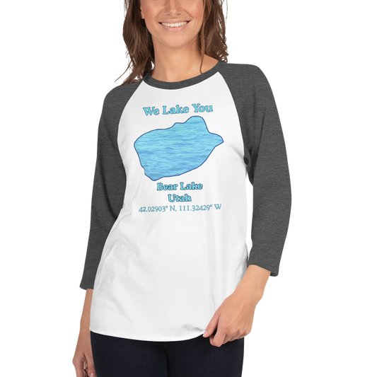 Bear Lake Raglan 3/4 Sleeve Unisex T-shirt