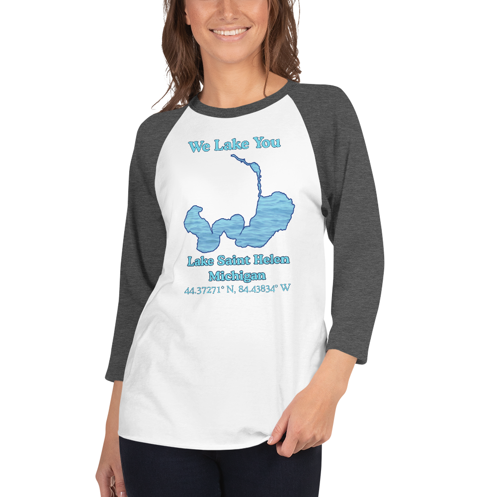 Lake Saint Helen Raglan 3/4 Sleeve Unisex T-shirt