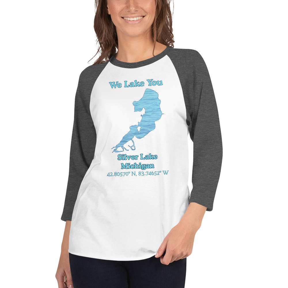 Silver Lake Raglan 3/4 Sleeve Unisex T-shirt