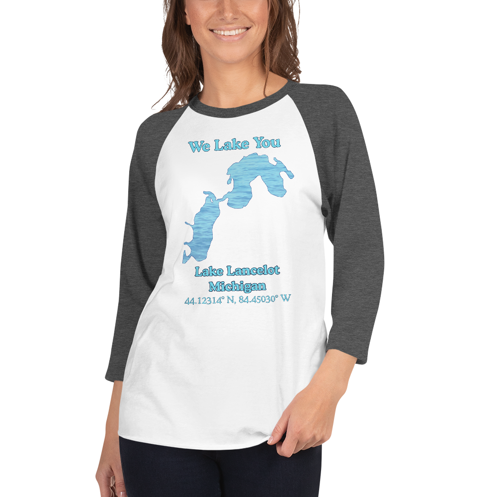 Lake Lancelot Raglan 3/4 Sleeve Unisex T-shirt