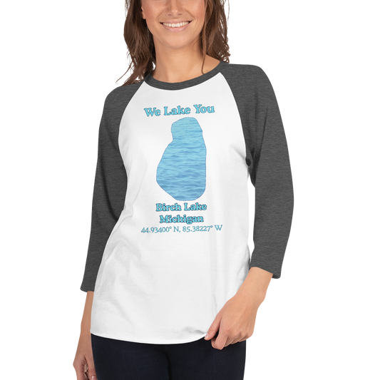 Birch Lake Raglan 3/4 Sleeve Unisex T-shirt