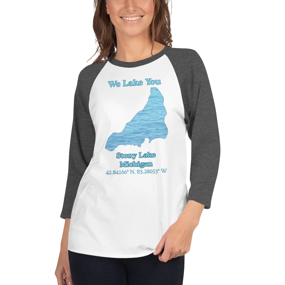 Stony Lake Raglan 3/4 Sleeve Unisex T-shirt